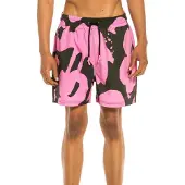 Grimey Trespass Swimming Shorts Rose L Homme