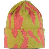 Buff Knitted Beanie Jaune,Rose