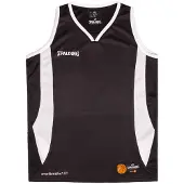 Spalding Maillot de basketball Jam Hommes - Noir / Blanc