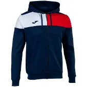 Joma Crew V Full Zip Sweatshirt Bleu S Homme