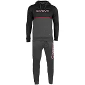 Givova 106 Tracksuit Gris 8-10 Years Garçon