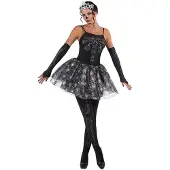 MOM Skeleton Ballerina Woman Costume Noir L Enfants