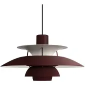 Louis Poulsen Suspension , PH 5 500, Rouge, Salon / séjour, Métal