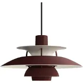 Louis Poulsen Suspension , PH 5 300, Rouge, Salon / séjour, Métal