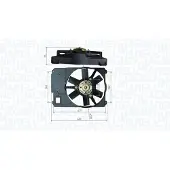 MAGNETI MARELLI Ventilateur, refroidissement moteur 069422800010