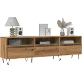 vidaXL Armoire TV Artisan-Chêne 150x30x44,5 cm Bois composite