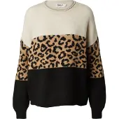 ONLY Pull-over 'ONLJade' camel / écru / noir