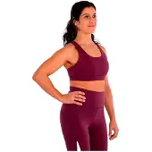 ROX Silky Mesh Medium Support Sports Top Rose XL Femme