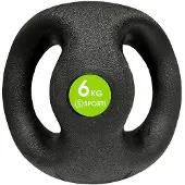 Sporti France Medicine Ball With Double Handles Noir 6 kg