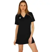 Osaka V-neck Tech Short Sleeve Dress Noir XS Femme