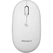 Macally - Souris Bluetooth rechargeable (blanche)