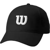Wilson Hommes, Casquette, The others Ultralight Tennis Cap II Black / White, Blanc, Noir