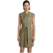 G-Star Multi Sleeveless Dress Vert S Femme