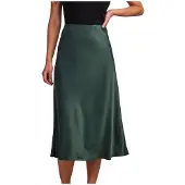 Y.A.S Pella Midi Skirt Vert 2XL Femme