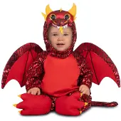 MOM Dragon Baby Costume Multicolore 7-12 Months Enfants
