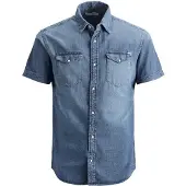 Jack & Jones Sheridan Short Sleeve Shirt Bleu S Homme