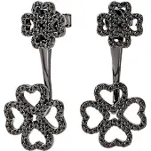 Folli Follie 3e17s032kk Earrings Noir Femme