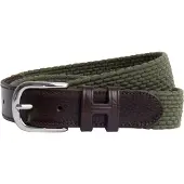Hackett London pour homme. HM413225 Ceinture parachute verte (L), Casuel, Polyester, Cuir