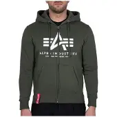 Alpha industries Sweat-shirt olive / blanc