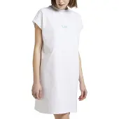 Lee Short Sleeve Dress Blanc M Femme