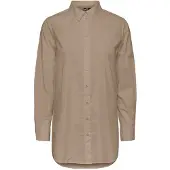Pieces Jiva Long Sleeve Shirt Beige XL Femme