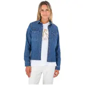 Hurley Oceancare Birdie Long Sleeve Shirt Bleu XL Femme