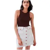 Salsa Jeans Secret Glamor Denim Skirt Blanc 30 Femme