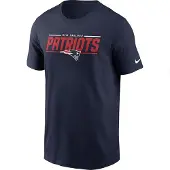 Nike Patriots Essential Team Muscle Short Sleeve T-shirt Bleu S