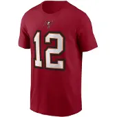 Nike Nfl Tampa Bay Buccaneers Name & Number Short Sleeve T-shirt Rouge M Homme