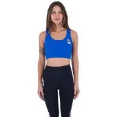Hurley Nascar Rib Crop Tank Bikini Top Bleu M Femme