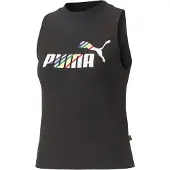 Puma Ess+ Love Is Love Sleeveless T-shirt Noir S Femme