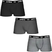 Umbro T019 Boxers 12 Units Noir,Gris S Homme