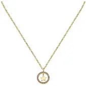 La Petite Story Friendship Yg Amt Hoopstar 405 Cm Necklace Doré Femme