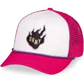 Grimey Cloven Tongues Trucker Cap Rose