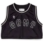 Grimey The Clout Mesh Crop Sleeveless Top Noir S Femme