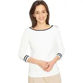 Sea Ranch Charlotte 3/4 Sleeve T-shirt Blanc XL Femme