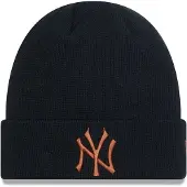 New Era New York Yankees Beanie Cuff Mens League Essential Black Brown
