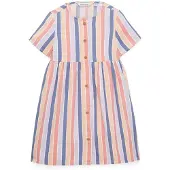 Tom Tailor Striped Short Sleeve Dress Multicolore 128-134 cm Fille