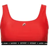 Superdry Code Micro Elastic Top Bikini Top Rouge XL Femme