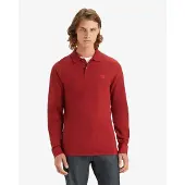 Levi's Slim Housemark Long Sleeve Polo Rouge M Homme