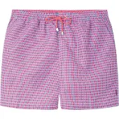 Hackett Fish Geo Swimming Shorts Rose L Homme
