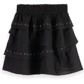 Scotch & Soda 177305 Short Skirt Noir L Femme