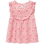 Tom Tailor 1031956 Volant Allover Sleeveless Blouse Rose 92-98 cm Fille