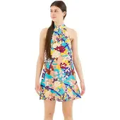 Superdry Printed Sleeveless Short Dress Multicolore L Femme