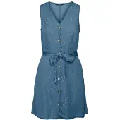 Vero Moda Viviana Sl Sleeveless Short Dress Bleu L Femme