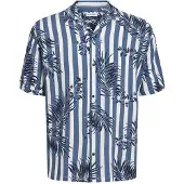 Jack & Jones Resort Short Sleeve Shirt Bleu M Homme