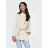 ONLY Diane Faux Waistcoat Beige XL Femme