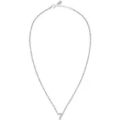 La Petite Story Collier en acier "7" avec cristaux LPS10AQK07