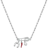 La Petite Story Friendshipsafety Pin Necklace Argenté Femme