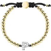 La Petite Story Boules Letter P Bracelet Doré Femme